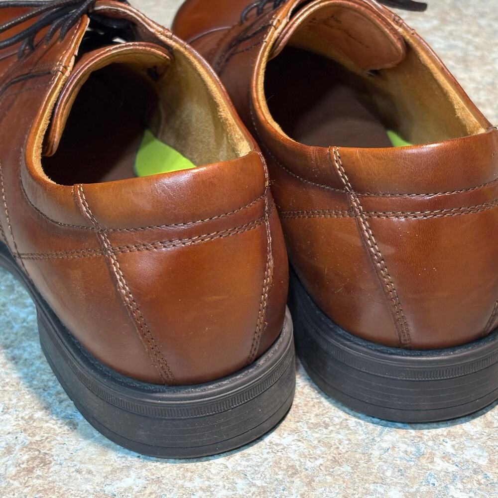 Florsheim Men's Midtown Cap Toe Brown Leather Lace Up Dress Shoes Oxford Size 10 - Picture 14 of 14